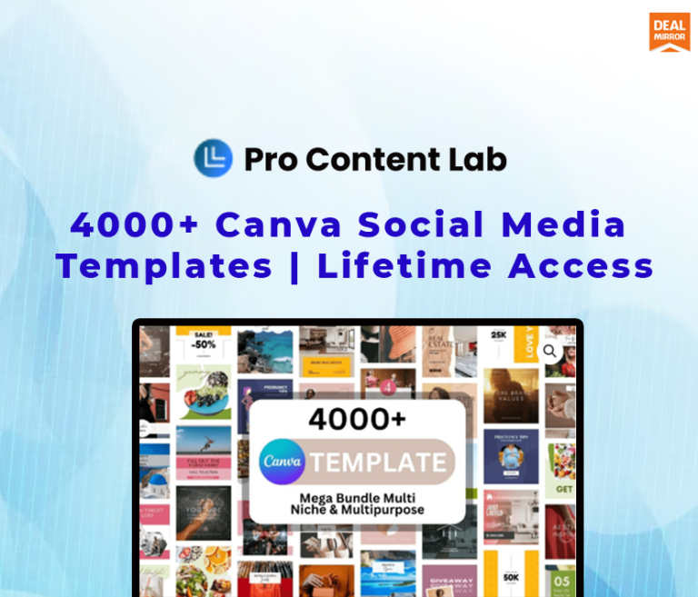Pro Content Lab Lifetime Deal 4000+ Canva Social Media Template