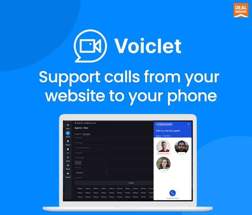 Voiclet Lifetime Deal : Instant Live Video Technology