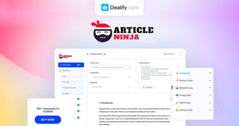 Article Ninja Lifetime Deal - $99 - Exclusive Offer from Dealify