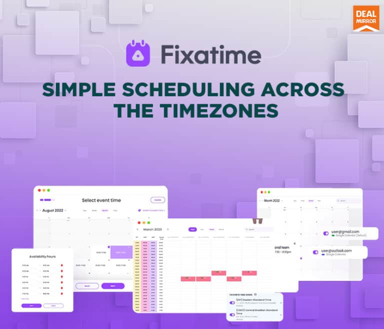 Fixatime Lifetime Deal : Schedule with more control & flexibility