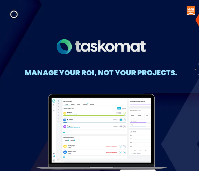 Taskomat Lifetime Deal : Manage your ROI - DealMirror